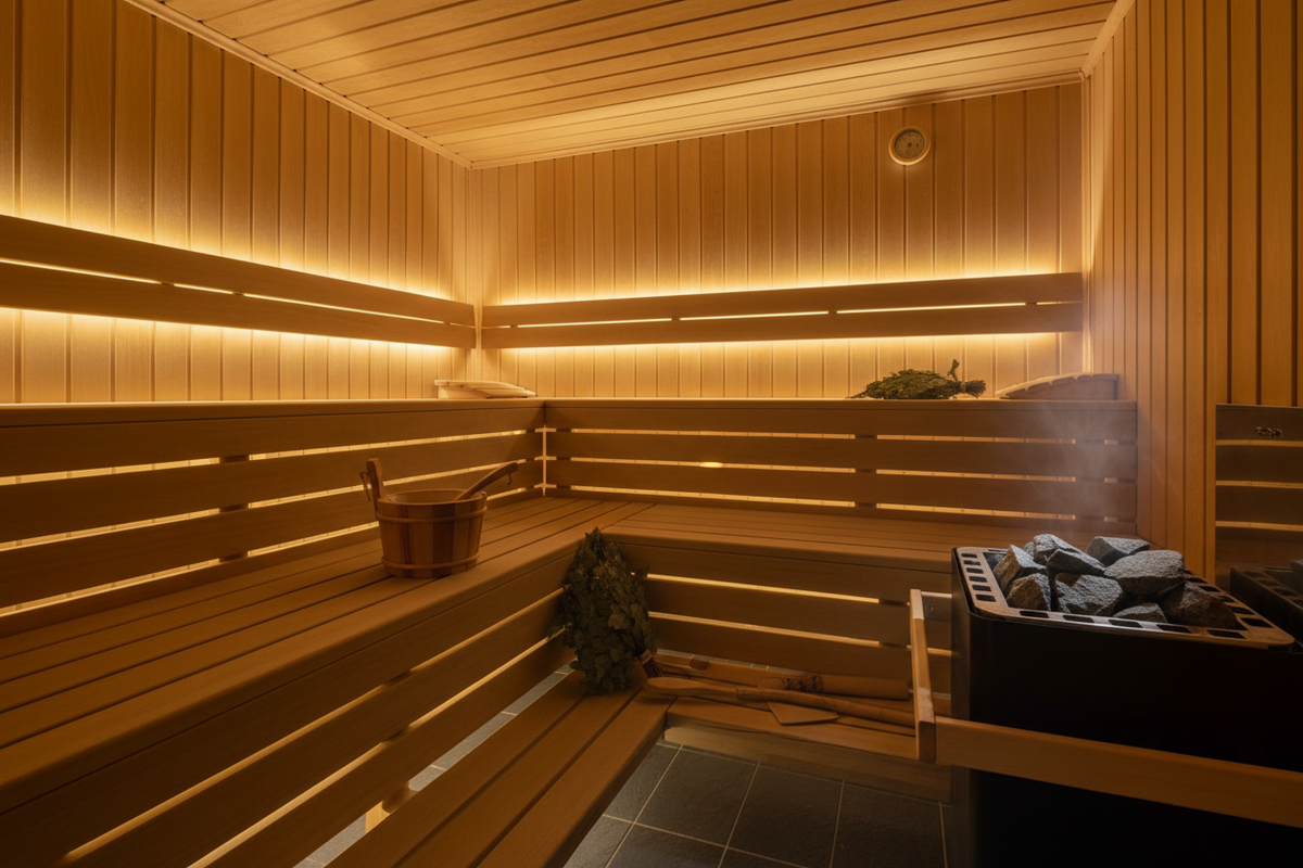 Finnish Sauna Interior